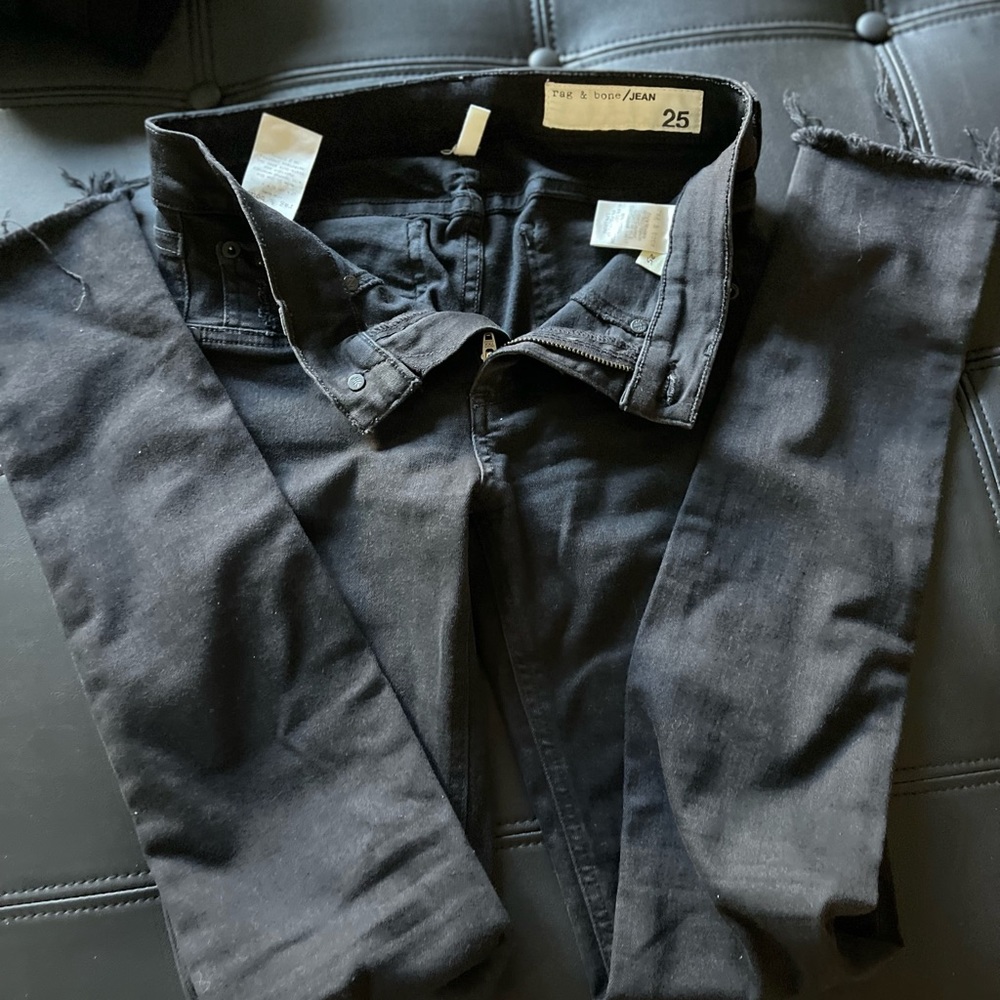 Rag to the bone rip jeans
